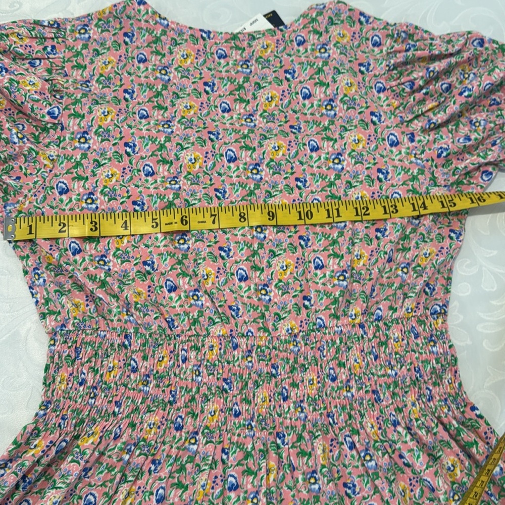 Polo Ralph Lauren Floral Faux-Wrap Cotton Jersey Dress. Size 16 - Picture 15 of 16